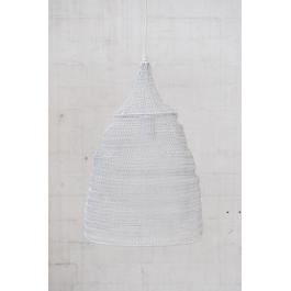 Crochet Lamp - Cone - White