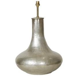 Silver Plated Brass Lamp Base - Jeannie - Silver